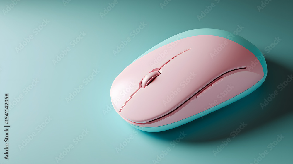 Premium Pink & Teal Wireless Computer Mouse Premium Pink & Teal Wireless Computer Mouse