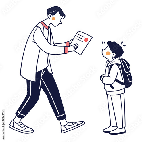 A faceless father showing a book to his child, representing parenting, education, and early learning. Suitable for family values campaigns, school materials, and literacy programs. Not AI-Generated