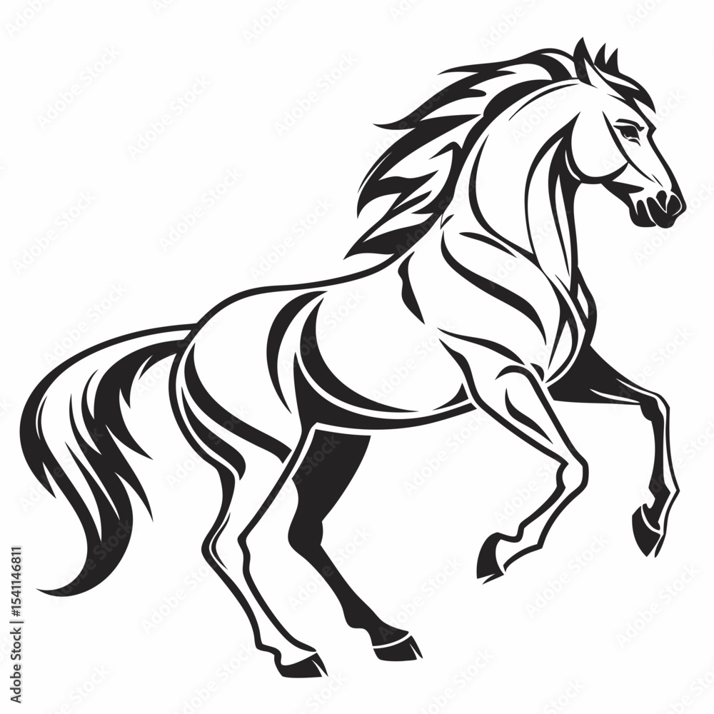 black horse vector illustration black horse vector illustration