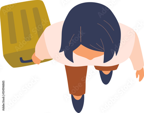 Person Top View Illustration

