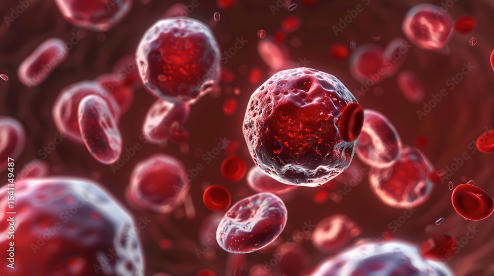 Fototapeta premium Leukemia: Hematological Neoplasia, Molecular Pathogenesis, Clinical Syndromes, and Comprehensive Therapeutic Interventions
