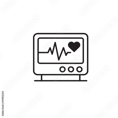 pulse machine vector icon design, Medical health care emergency clinic and medication illustration