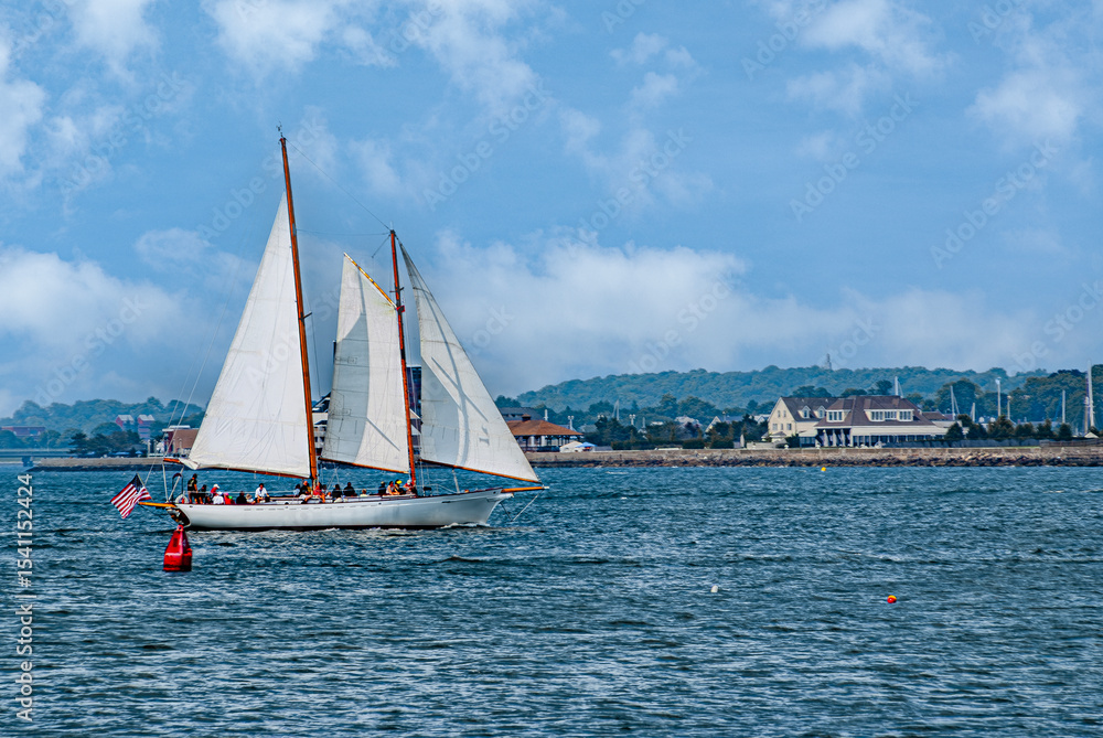 Fototapeta premium Three sails to the wind