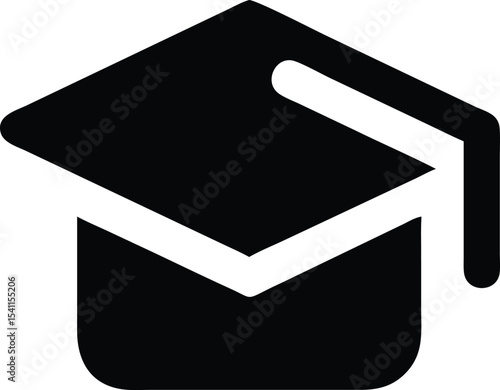 Graduation Cap Icon Simple, Elegant Design for Education and Success