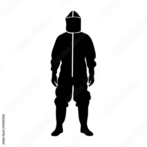 Beekeeper Silhouette Vector Illustration
