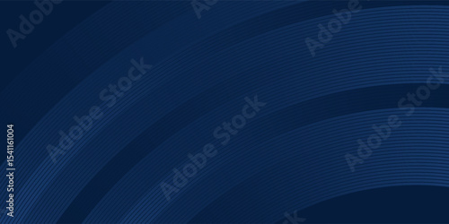 3D modern wave curve abstract presentation background. Luxury paper cut background. Abstract decoration, golden pattern, halftone gradients, 3d Vector illustration. Dark blue background