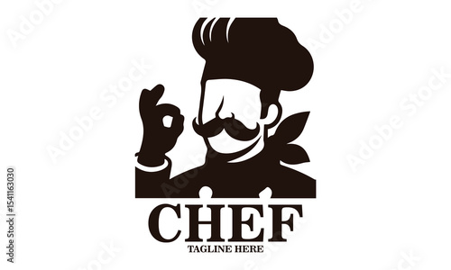 Illustration funny pizza chef shows you how delicious pizza vector design. pizza chef logo and pizza chef vector illustration