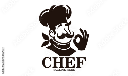 Illustration funny pizza chef shows you how delicious pizza vector design. pizza chef logo and pizza chef vector illustration
