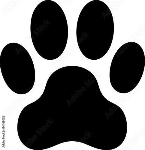 Cute pets [dogs and cats] paw print isolated on white background, EPS 10 version.