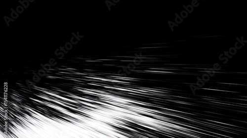 Abstract black and white image with radiating lines