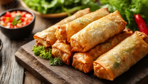 Vietnamese fried stuffed spring roll