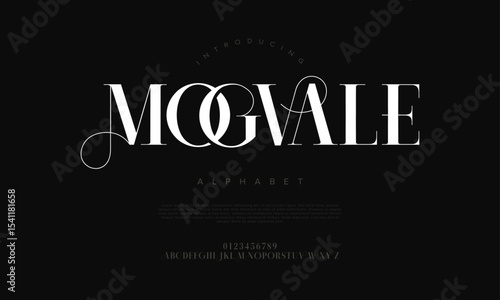 Elegant serif font with artistic ligatures and modern appeal, great for logo design, wedding invites, and luxury branding