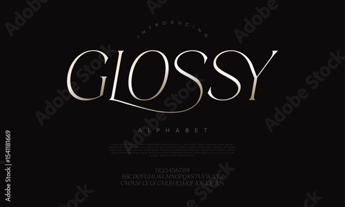 Display font with a chic gradient effect, perfect for high-end branding, cosmetics, and modern packaging