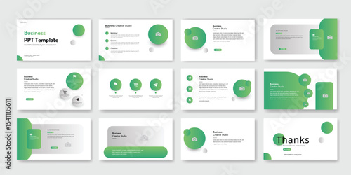 PowerPoint, presentation, template, business, modern, minimalist, green, gradient, design, slides, deck, corporate, professional, clean, simple, infographic, marketing, strategy, planning, report, suc