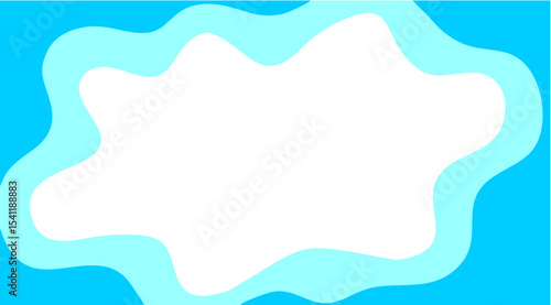 abstract blue and white fluid pattern background with copy space