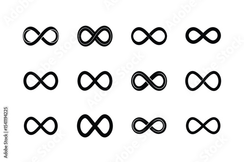 Infinity Symbol Icon Set