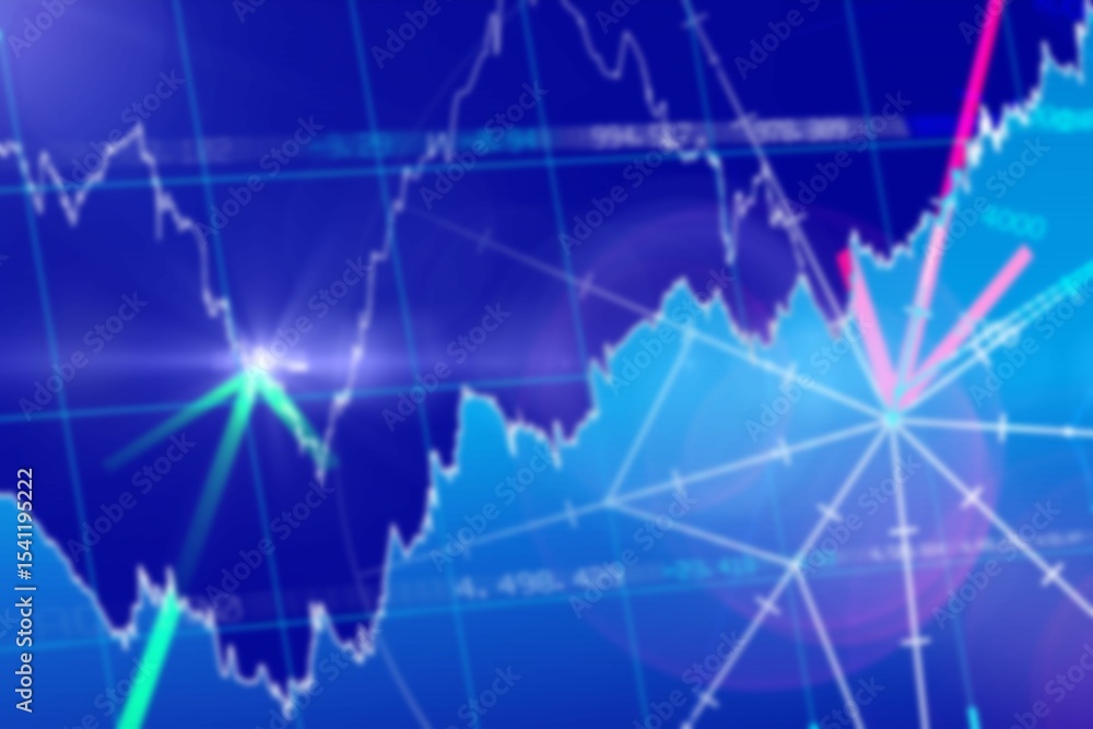 Naklejka premium Digital generated image of graph