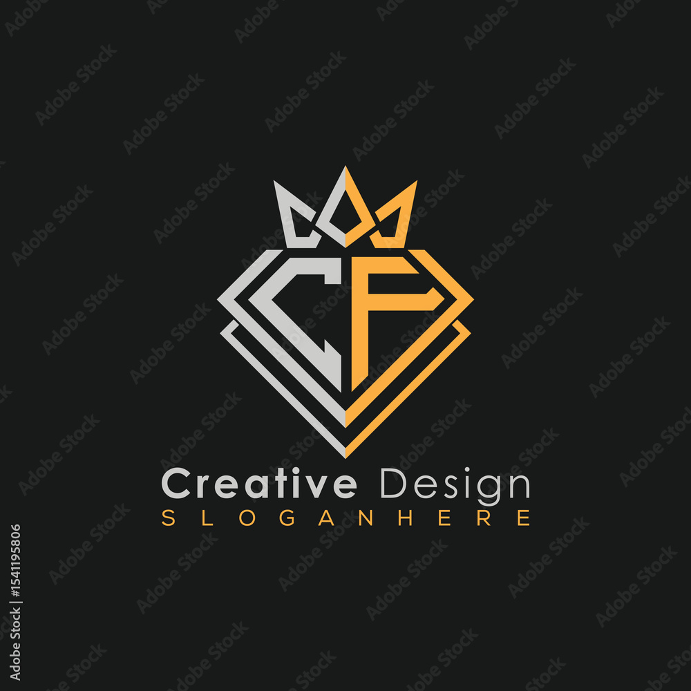 Obraz premium Modern Building Letter Logo Design – Real Estate Monogram Branding