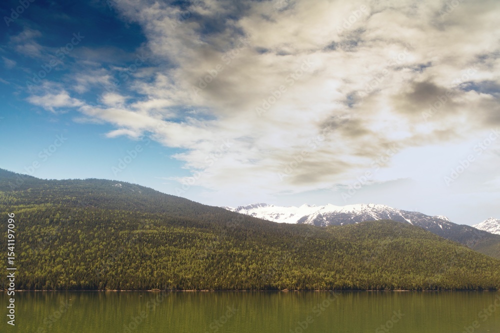 Fototapeta premium Scenic view of lake and mountain