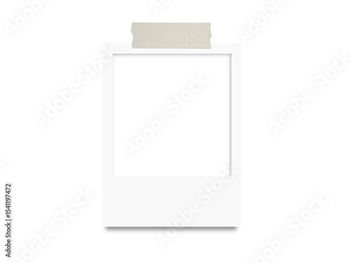 テープで貼られた、大判のポラロイド写真の画像合成用素材 - Large format Polaroid photo compositing material taped together