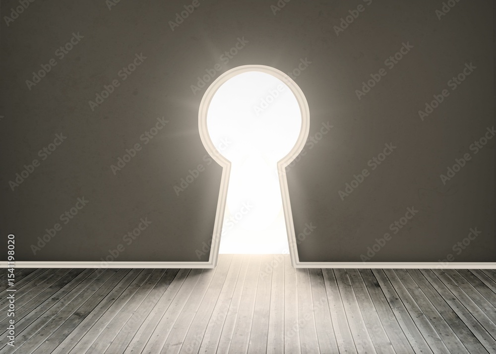 Obraz premium Door revealing bright light