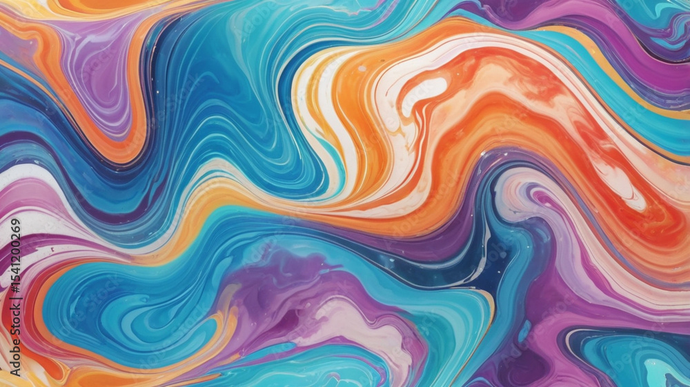Obraz premium Marble acrylic seamless pattern, water texture, watercolor marble background. 