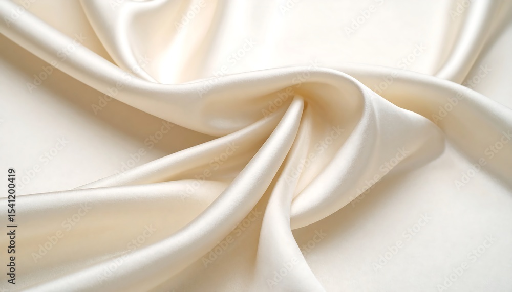Obraz premium Cream Linen Fabric Texture Soft Drape, Subtle Folds, Beige Background. High-Resolution Image for Design Projects, Textures, and Backgrounds. Perfect for websites, presentations, and digital art.
