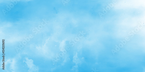 The summer heaven is colorful clearing day good weather and beautiful nature in the morning, Light sky blue shades watercolor background, blue watercolor abstract background, Stain artistic vector.