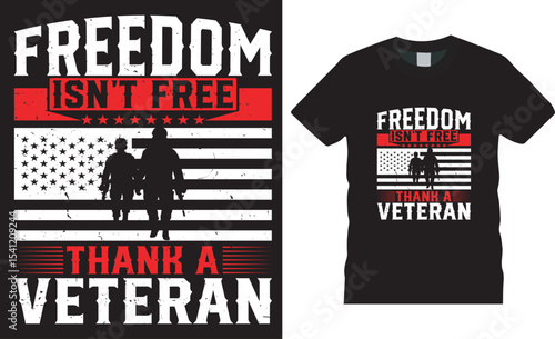 Memorial proud usa veteran day t-shirt designs freedom isn't free thank a veteran