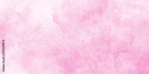 abstract romantic pastel pink watercolor background, soft smeared aquarelle painted magenta watercolor canvas for splash design, Pink color light ink effect shades gradient on textured paper.