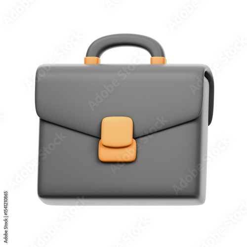 Woman Working Bag 3D Rendering Icon Isolated Transparent Background	