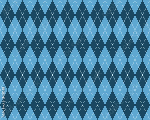 Argyle pattern on navy blue