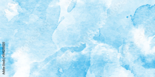 abstract blue watercolor Light shades color frame r illustration,creative background,ice and cold drinks will make feel relasxed sky shades aquarelle painted paper textured canvas for vintage design, 