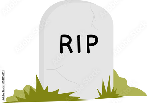 Halloween grave illustration