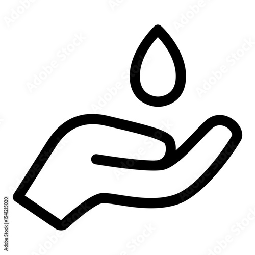 Handwashing icon. Vector line icon