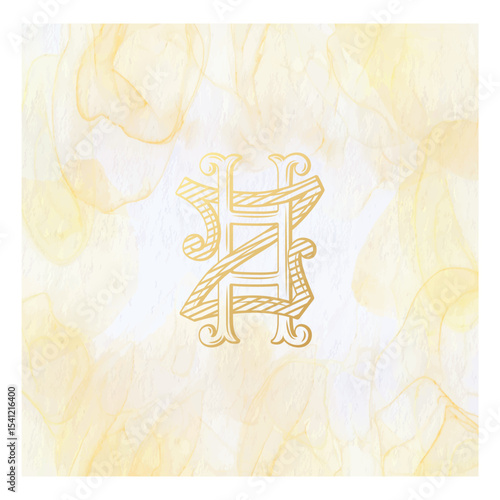 HZ, ZH, logo HZ, Letter HZ,  Monogram HZ,Wedding Monogram, Wedding Logo, Logo Design , Monogram Vintage