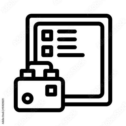 packing list line icon
