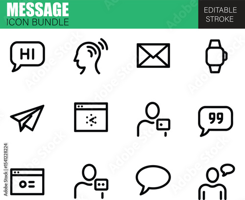 Vector Icons for Massage Therapy, Spa Treatments, Relaxation Services, Wellness Centers, and Body Care in Modern Flat Style