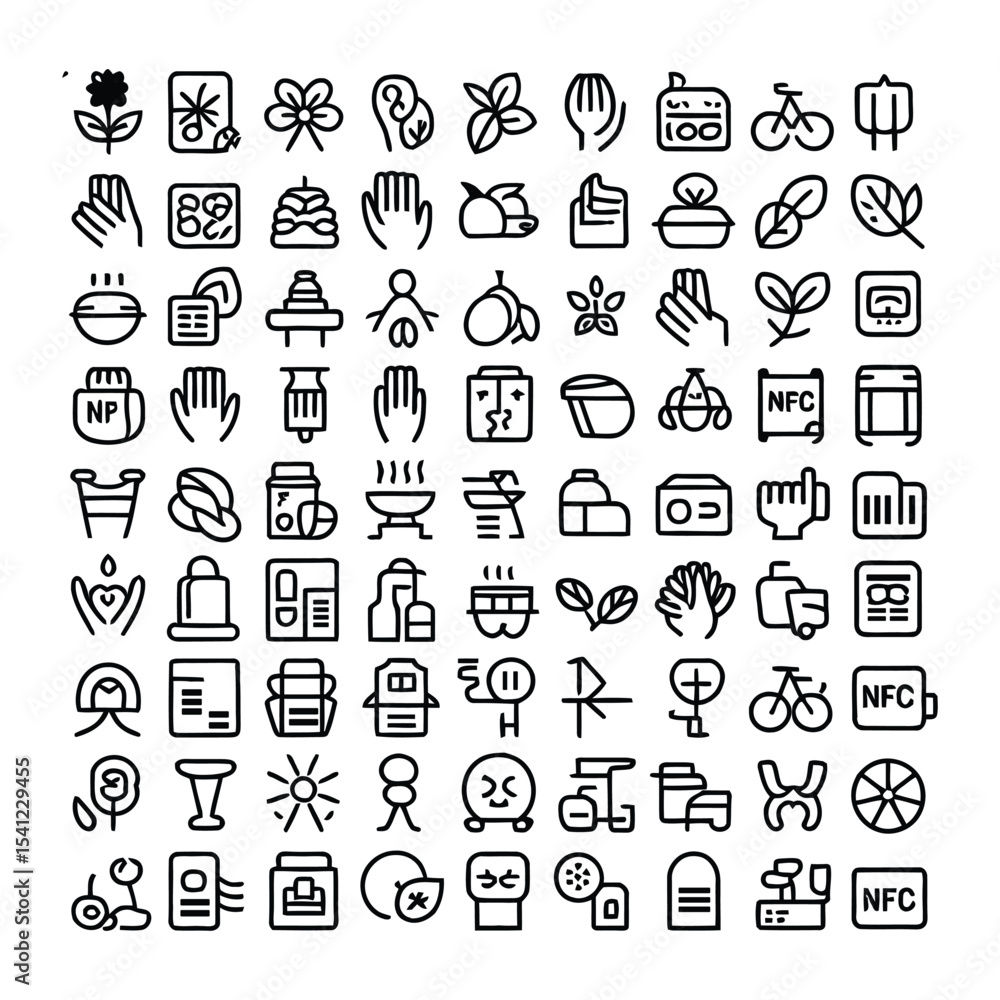Trending Minimalist Icon Set for Web and App UI – Flat Vector Design Trending Minimalist Icon Set for Web and App UI – Flat Vector Design