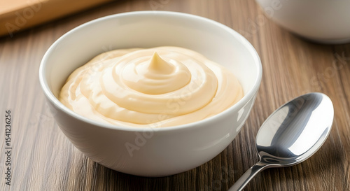 Mayonnaise, Creamy, Sauce, Creamy Mayonnaise in a Bowl