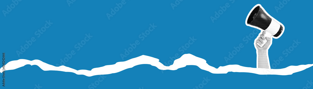Creative design, a girl with a horn, on a bright background. Creative design, a girl with a horn, on a bright background.