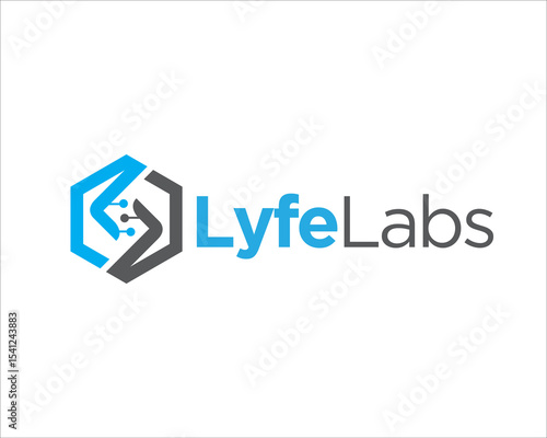 hexagonal dna logo designs for medical service