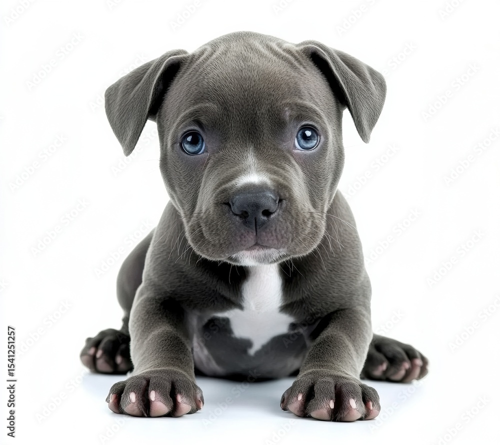 Fototapeta premium pug puppy on black