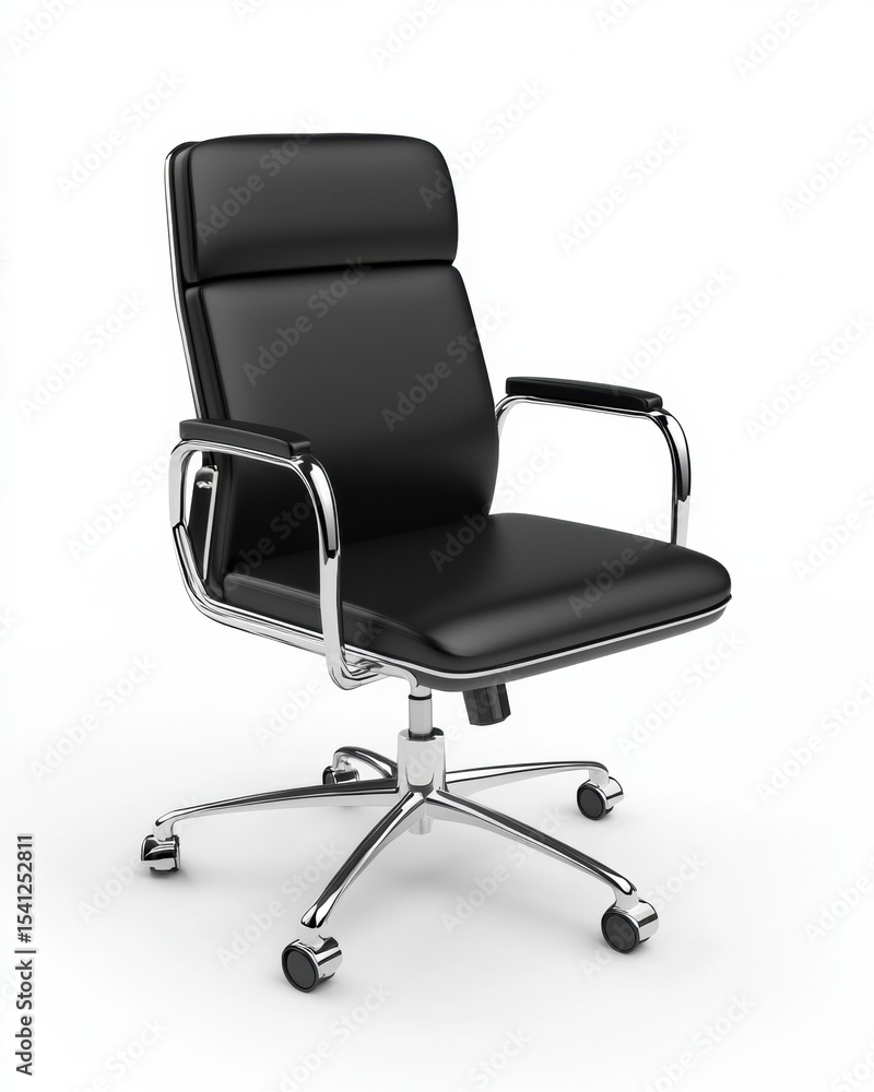 Obraz premium black office chair