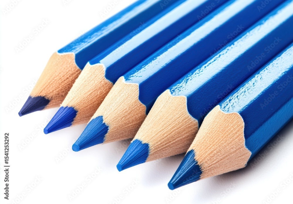 Obraz premium colored pencils on white background