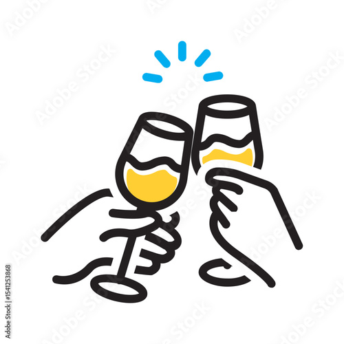 Vector multi color icon for Celebrate