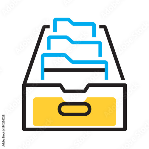 Vector multi color icon for Archive