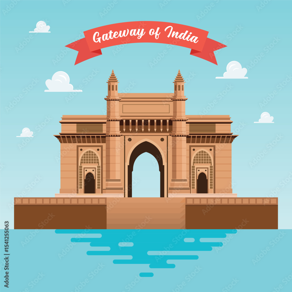 Obraz premium Gateway Of India against the sky poster