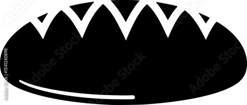 bread loaf icon vector illustration
