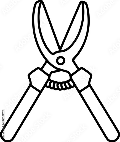 pruning shears icon vector illustration
